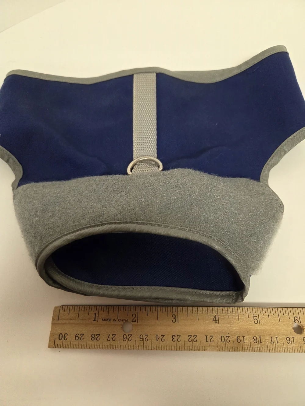 Muffin's Halo Blind Dog Head Protector Bumper Halo Harness Size Medium Blue